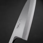 Deba White Steel #2 Kasumi Buffalo Magnolia Handle 150mm (5.9”)-[Musashi]-[Japanese-Kitchen-Knives]
