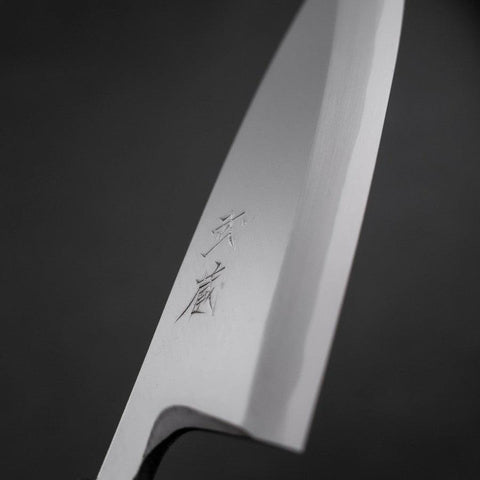 Deba White Steel #2 Kasumi Buffalo Magnolia Handle 150mm (5.9”)-[Musashi]-[Japanese-Kitchen-Knives]