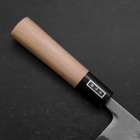 Deba White Steel #2 Kasumi Buffalo Magnolia Handle 150mm (5.9”)-[Musashi]-[Japanese-Kitchen-Knives]