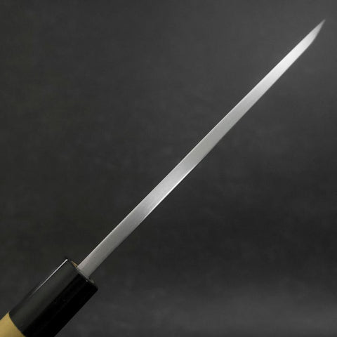 Deba White Steel #2 Kasumi Buffalo Magnolia Handle 165mm (Kurigata) (6.5”)-[Musashi]-[Japanese-Kitchen-Knives]