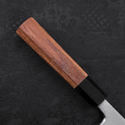Deba White Steel #2 Kasumi Buffalo Teak Handle 150mm (5.9”)-[Musashi]-[Japanese-Kitchen-Knives]