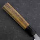 Deba White Steel #2 Kasumi Buffalo Teak Handle 150mm (5.9”)-[Musashi]-[Japanese-Kitchen-Knives]