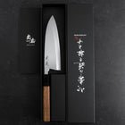 Deba White Steel #2 Kasumi Buffalo Teak Handle 165mm (6.5”)-[Musashi]-[Japanese-Kitchen-Knives]