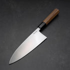 Deba White Steel #2 Kasumi Buffalo Teak Handle 210mm (8.3”)-[Musashi]-[Japanese-Kitchen-Knives]