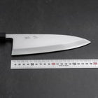 Deba White Steel #2 Kasumi Buffalo Teak Handle 210mm (8.3”)-[Musashi]-[Japanese-Kitchen-Knives]