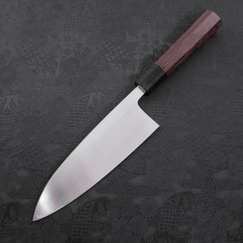 Deba White Steel #2 Kasumi Buffalo Wenge Handle 180mm (7”)-[Musashi]-[Japanese-Kitchen-Knives]