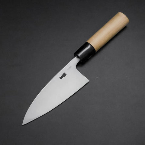 Deba White Steel #2 Kasumi Cherry Handle 120mm (4.7”)-[Musashi]-[Japanese-Kitchen-Knives]