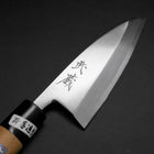Deba White Steel #2 Kasumi Cherry Handle 120mm (4.7”)-[Musashi]-[Japanese-Kitchen-Knives]