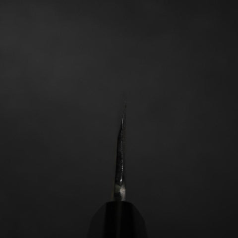 Deba White Steel #2 Kasumi Chokin Dragon Buffalo Ebony Handle 180mm-[Musashi]-[Japanese-Kitchen-Knives]