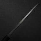 Deba White Steel #2 Kasumi Chokin Dragon Buffalo Ebony Handle 180mm-[Musashi]-[Japanese-Kitchen-Knives]