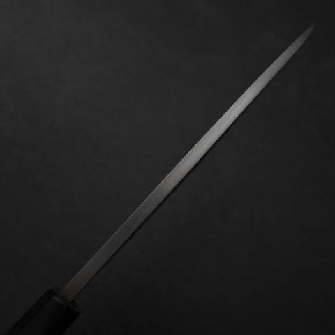 Deba White Steel #2 Kasumi Chokin Dragon Buffalo Ebony Handle 180mm-[Musashi]-[Japanese-Kitchen-Knives]