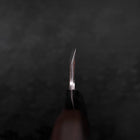 Deba White Steel #2 Kasumi Chokin Gold Sakura-Fuji Buffalo Ebony Handle 165mm (6.5”)-[Musashi]-[Japanese-Kitchen-Knives]