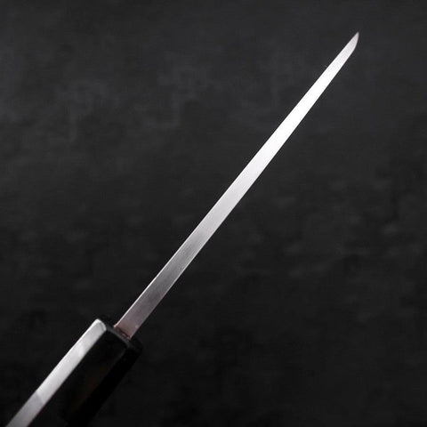 Deba White Steel #2 Kasumi Chokin Gold Sakura-Fuji Buffalo Ebony Handle 165mm (6.5”)-[Musashi]-[Japanese-Kitchen-Knives]
