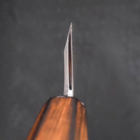 Deba White Steel #2 Kasumi Sumi Urushi Handle 120mm (4.7”)-[Musashi]-[Japanese-Kitchen-Knives]