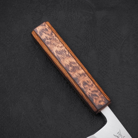 Deba White Steel #2 Kasumi Sumi Urushi Handle 120mm (4.7”)-[Musashi]-[Japanese-Kitchen-Knives]