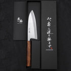 Deba White Steel #2 Kasumi Sumi Urushi Handle 150mm (5.9”)-[Musashi]-[Japanese-Kitchen-Knives]