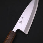 Deba White Steel #2 Kasumi Sumi Urushi Handle 165mm (6.5”)-[Musashi]-[Japanese-Kitchen-Knives]