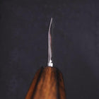 Deba White Steel #2 Kasumi Sumi Urushi Handle 165mm (6.5”)-[Musashi]-[Japanese-Kitchen-Knives]
