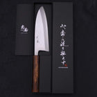 Deba White Steel #2 Kasumi Sumi Urushi Handle 180mm (7”)-[Musashi]-[Japanese-Kitchen-Knives]