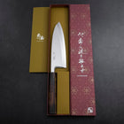 Deba White Steel #2 Kasumi Sumi Urushi Handle 180mm (7”)-[Musashi]-[Japanese-Kitchen-Knives]