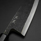 Deba White Steel #2 Kurouchi Buffalo Ebony Handle 180mm (7”)-[Musashi]-[Japanese-Kitchen-Knives]