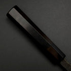 Deba White Steel #2 Kurouchi Buffalo Ebony Handle 180mm (7”)-[Musashi]-[Japanese-Kitchen-Knives]
