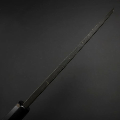 Deba White Steel #2 Kurouchi Buffalo Ebony Handle 180mm-[Musashi]-[Japanese-Kitchen-Knives]