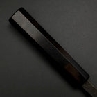 Deba White Steel #2 Kurouchi Buffalo Ebony Handle 180mm-[Musashi]-[Japanese-Kitchen-Knives]