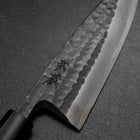 Deba White Steel #2 Kurouchi Tsuchime Cherry Handle 165mm (6.5”)-[Musashi]-[Japanese-Kitchen-Knives]