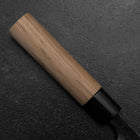 Deba White Steel #2 Kurouchi Tsuchime Cherry Handle 165mm-[Musashi]-[Japanese-Kitchen-Knives]