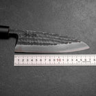 Deba White Steel #2 Kurouchi Tsuchime Cherry Handle 165mm-[Musashi]-[Japanese-Kitchen-Knives]