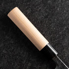 Deba White Steel #2 Kurouchi Tsuchime Cherry Handle 180mm-[Musashi]-[Japanese-Kitchen-Knives]