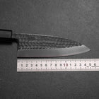 Deba White Steel #2 Kurouchi Tsuchime Walnut Handle 150mm (5.9”)-[Musashi]-[Japanese-Kitchen-Knives]