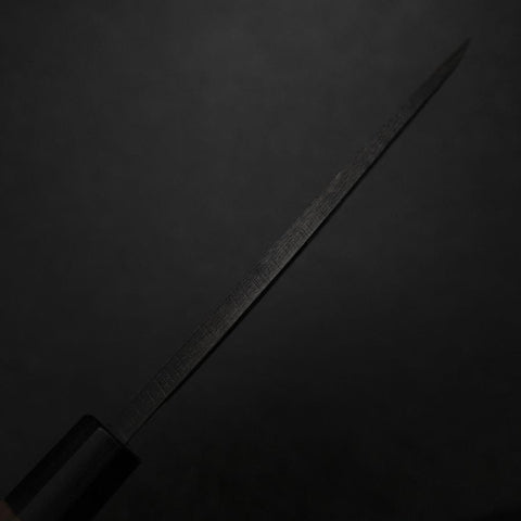 Deba White Steel #2 Kurouchi Tsuchime Walnut Handle 150mm-[Musashi]-[Japanese-Kitchen-Knives]