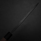 Deba White Steel #2 Kurouchi Tsuchime Walnut Handle 180mm-[Musashi]-[Japanese-Kitchen-Knives]