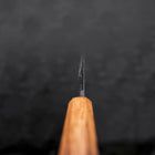 Deba White Steel #2 Kurouchi Tsuchime Yaki Urushi Handle 105mm (4.1”)-[Musashi]-[Japanese-Kitchen-Knives]