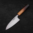 Deba White Steel #2 Kurouchi Tsuchime Yaki Urushi Handle 120mm (4.7”)-[Musashi]-[Japanese-Kitchen-Knives]