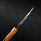 Deba White Steel #2 Kurouchi Tsuchime Yaki Urushi Handle 120mm (4.7”)-[Musashi]-[Japanese-Kitchen-Knives]