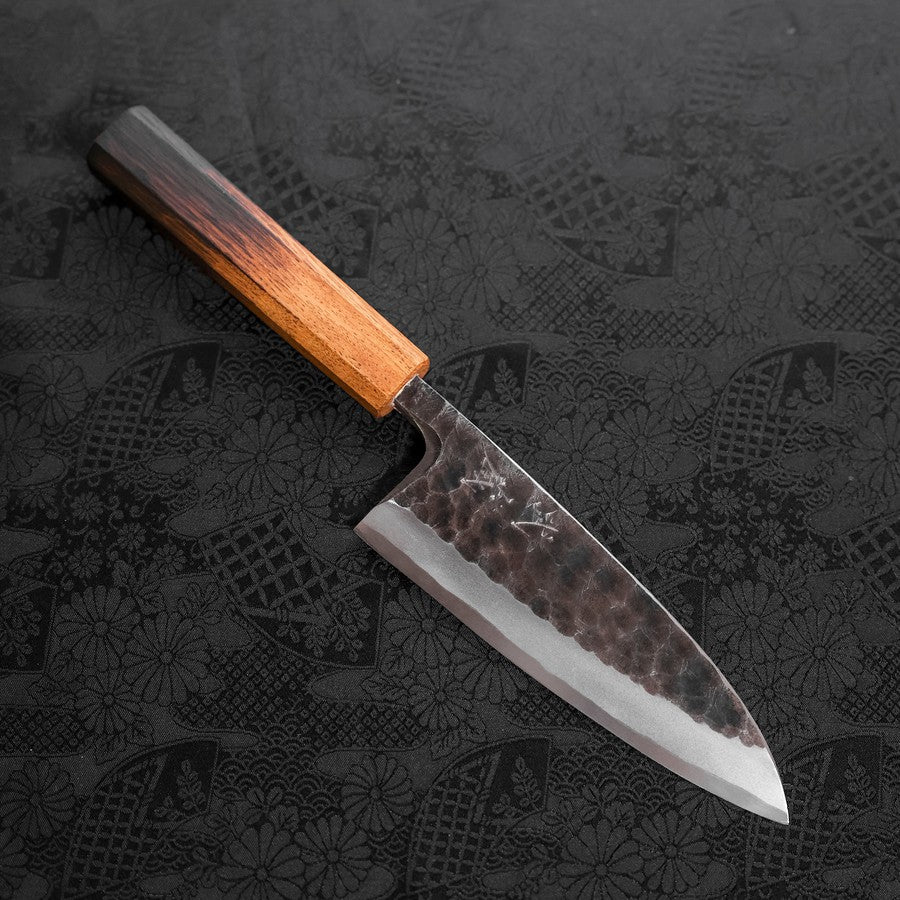 出刃 白紙2号 黒打 槌目 焼漆柄 150mm – MUSASHI