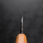 Deba White Steel #2 Kurouchi Tsuchime Yaki Urushi Handle 165mm (6.5”)-[Musashi]-[Japanese-Kitchen-Knives]
