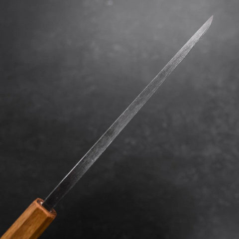 Deba White Steel #2 Kurouchi Tsuchime Yaki Urushi Handle 180mm (7”)-[Musashi]-[Japanese-Kitchen-Knives]