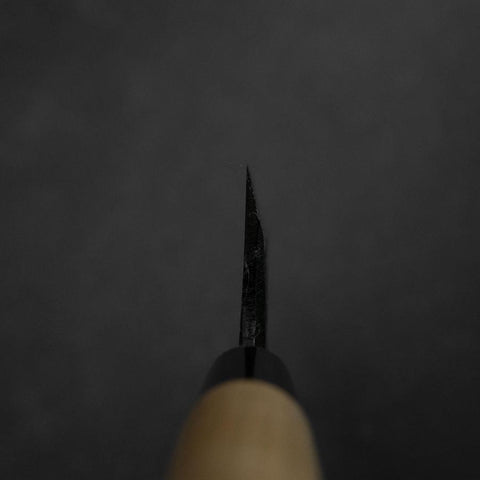 Deba White Steel #2 Left-Hand Kurouchi Tsuchime Cherry Handle 150mm (5.9”)-[Musashi]-[Japanese-Kitchen-Knives]
