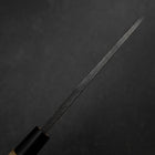 Deba White Steel #2 Left-Hand Kurouchi Tsuchime Cherry Handle 150mm (5.9”)-[Musashi]-[Japanese-Kitchen-Knives]