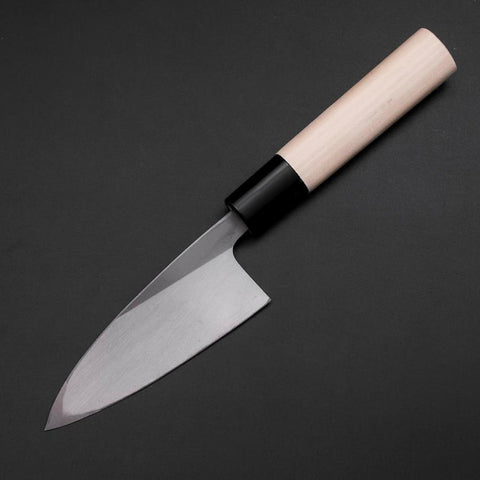 Deba White Steel #2 Nashiji Magnolia Handle 105mm (4.1”)-[Musashi]-[Japanese-Kitchen-Knives]