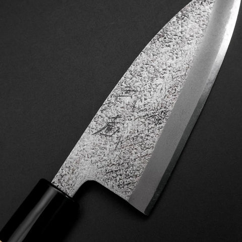 Deba White Steel #2 Nashiji Magnolia Handle 120mm (4.7”)-[Musashi]-[Japanese-Kitchen-Knives]