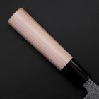 Deba White Steel #2 Nashiji Magnolia Handle 120mm (4.7”)-[Musashi]-[Japanese-Kitchen-Knives]