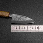 Deba White Steel #2 Nashiji Oak Handle 80mm (3.1”)-[Musashi]-[Japanese-Kitchen-Knives]