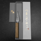 Deba White Steel #2 Nashiji Oak Handle 80mm (3.1”)-[Musashi]-[Japanese-Kitchen-Knives]
