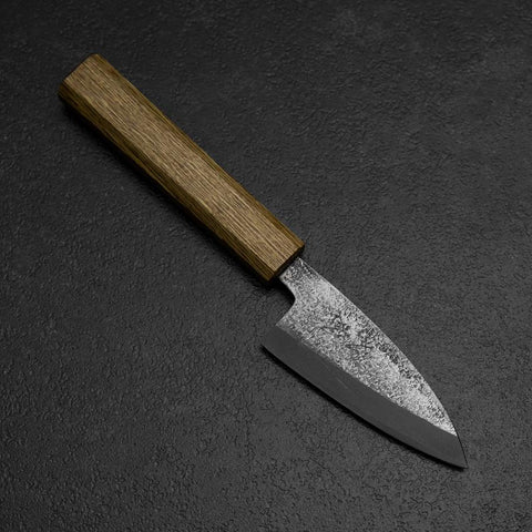 Deba White Steel #2 Nashiji Oak Handle 80mm (3.1”)-[Musashi]-[Japanese-Kitchen-Knives]