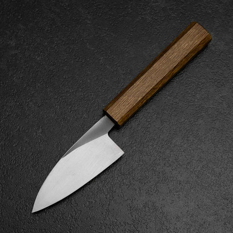 Deba White Steel #2 Nashiji Oak Handle 80mm-[Musashi]-[Japanese-Kitchen-Knives]